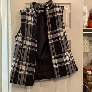 Croft & Barrow Plaid Vest